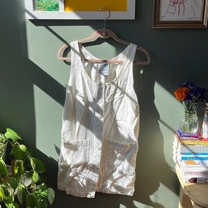 Jungmaven white denim mini dress